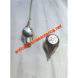 Pendolo Pentacolo inverso con vano interno - Metallo colore argento